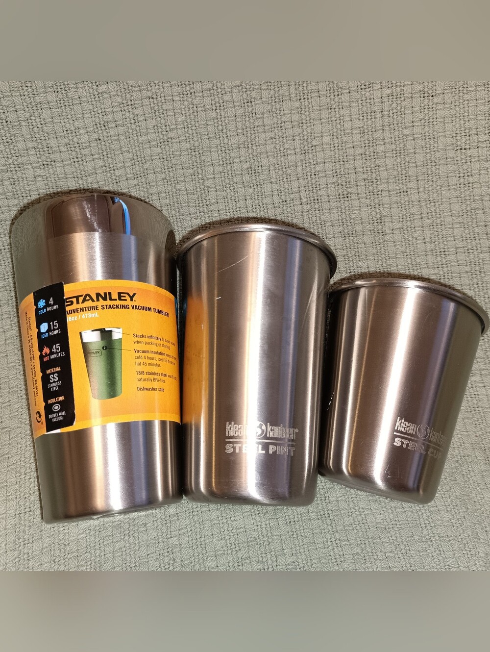 NEW Stanley & Klean Kanteen Stainless Steel Tumbler Cup Set 3pc✨ ALL BRAND NEW